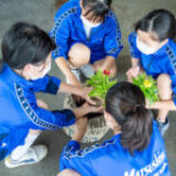 那覇市立松島中学校で「衣服から考えるSDGs学習＆緑化活動」を実施しました